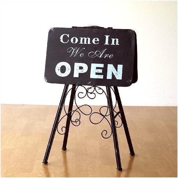 看板 サインプレート オープン クローズ Oepn Close カフェ アンティーク レトロ おしゃれ アイアン 折りたたみ オープン クローズスタンド Dejapan 手数料０円で日本の商品を購買代行 落札代行