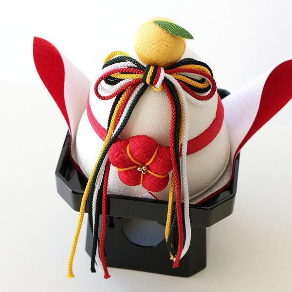 鏡餅 おしゃれ 飾り 置物 オブジェ ちりめん細工 お正月 迎春