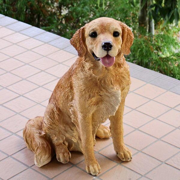 犬 置物 屋外 玄関 リアル 大型 大きい オブジェ ドッグオーナメント