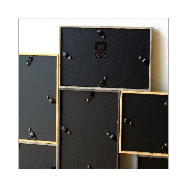 フォトフレーム 壁掛け おしゃれ 木製 複数 多面 10枚 10面 10窓