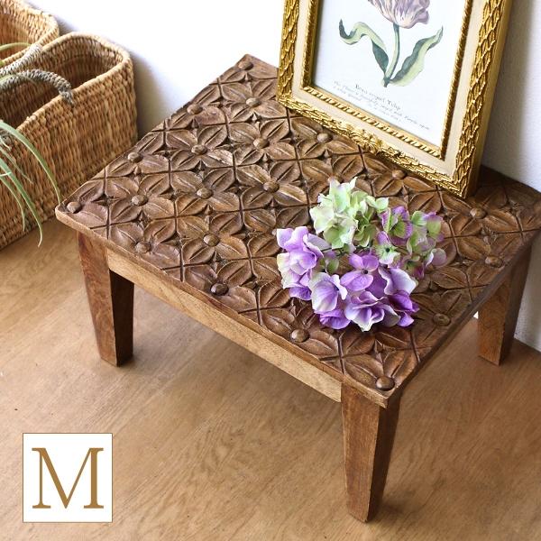 フラワースタンド 花台 二段ラック サイドテーブル 木製 飾り台 台 天然木 天然木 オープンラック 2段 プランター台 フラワースタンド 花台