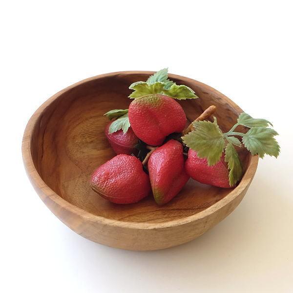 ボウル 木製 天然木 おしゃれ チーク ナチュラル サラダボウル 食卓