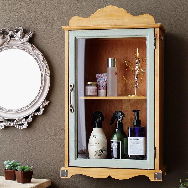 キャビネット 扉付き 木製 ガラス 収納棚 スリム 薄型 キッチン