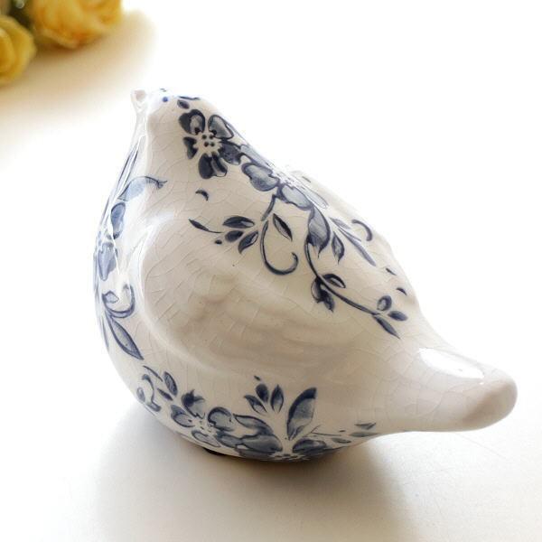 置物 バード 鳥 おしゃれ かわいい オブジェ 陶器 可愛い 雑貨 インテリア アンティーク 陶器のバード置物 シノワブルーバード Sik2373 ギギリビング 通販 Yahoo ショッピング