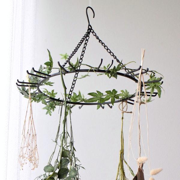 アイアンフック ハンギングホルダー ドライフラワードライヤー アンティーク アイアンフック ハンギングホルダー ドライフラワードライヤー