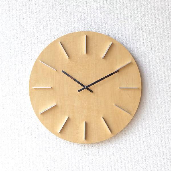壁掛け時計 掛け時計 木製 おしゃれ ウォールクロック 文字盤なし 丸 カフェ シンプル モダン スタイリッシュ アルミ 木目調 直径40cm 壁掛け 時計 ナチュラル Spc9293 ギギリビング 通販 Yahoo ショッピング