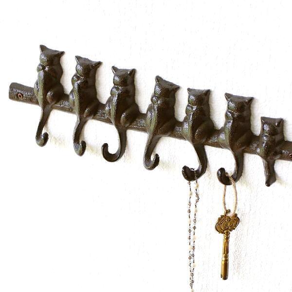 壁掛けフック ウォールフック 猫 ねこ おしゃれ かわいい 壁掛け