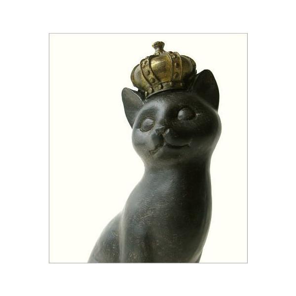 猫 ネコ ねこ 置物 置き物 オブジェ レトロ 雑貨 王冠 プリンセス立ちポーズ子ネコ Buyee 日本代购平台 产品购物网站大全 Buyee一站式代购 Bot Online