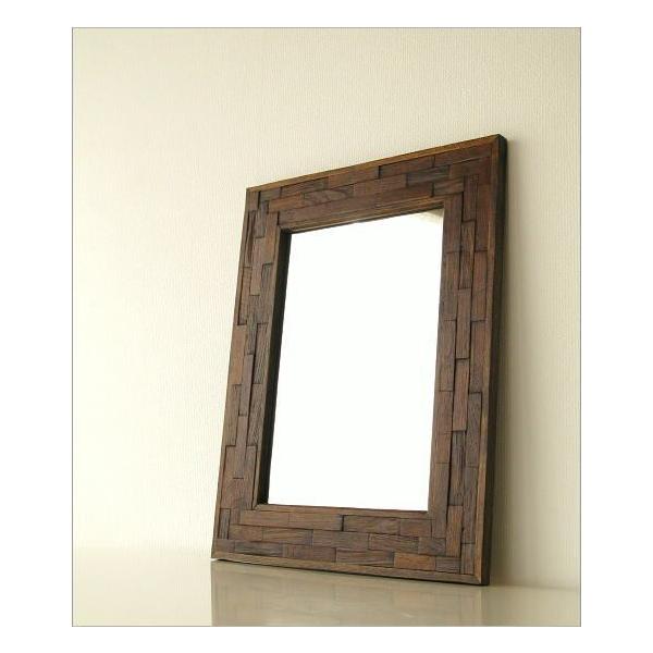 鏡 壁掛けミラー 木製 おしゃれ ウッド 天然木 玄関 ウォールミラー アジアン モダン ナチュラル デザイン 大きい 四角 スクエア 壁掛け組み木ミラー Buyee Buyee 提供一站式最全面最專業現地yahoo Japan拍賣代bid代拍代購服務 Bot Online
