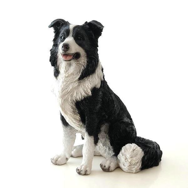 犬 置物 オブジェ アニマル ドッグオーナメント 玄関 エントランス ガーデンオーナメント インテリア イヌ いぬ ペット 動物 オーナメント ボーダーコリー Toy86 ギギリビング 通販 Yahoo ショッピング