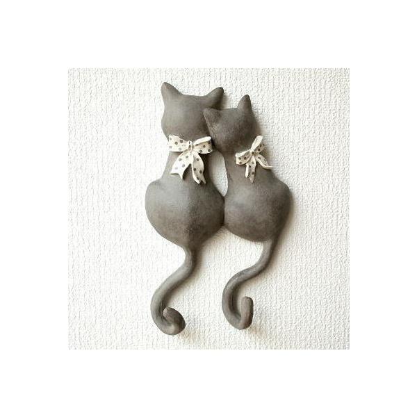 壁掛けフック ウォールフック 猫雑貨 ネコ ねこ 壁掛け キーフック