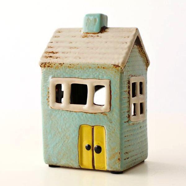 キャンドルホルダー 家 おうち ハウス 陶器 キャンドルハウス