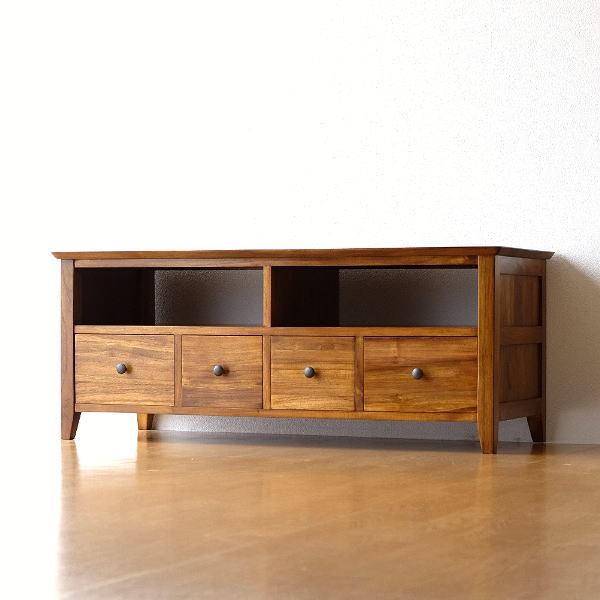 テレビ台 テレビボード おしゃれ 収納 Tv台 木製 無垢 アジアン家具 完成品 チークローボード114 Wat 65 ギギリビング 通販 Yahoo ショッピング