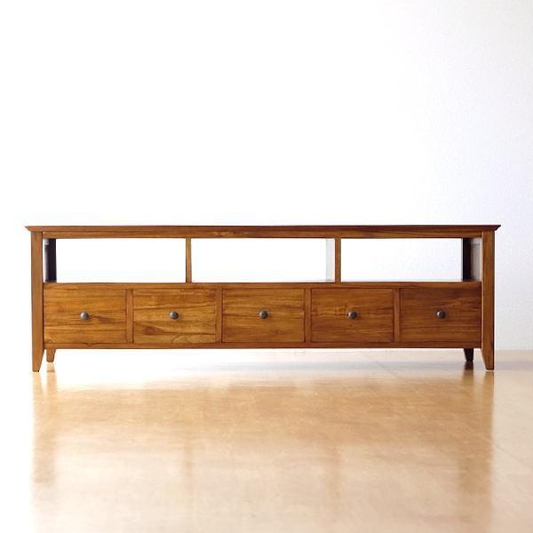 テレビ台 テレビボード おしゃれ Tv台 収納 木製 完成品 アジアン家具 無垢 チークローボード150 Wat 7714 ギギリビング 通販 Yahoo ショッピング