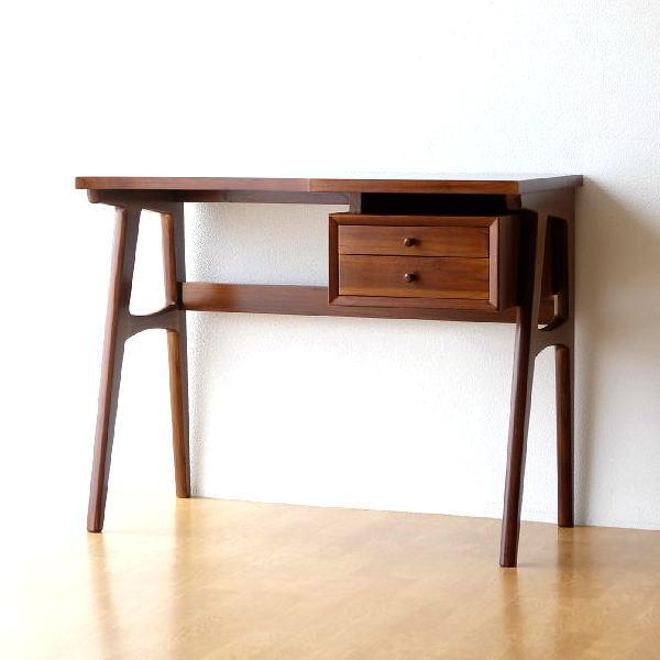 デスク 机 木製 パソコンデスク 無垢 天然木 シンプル 北欧 モダン