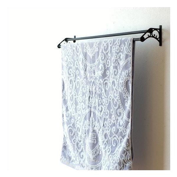 バスタオルハンガー 真鍮 壁掛け 2枚 バスタオル掛け タオルハンガー 2