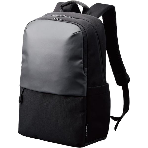 エレコム バックパック 軽量タイプ 15.6inch 17L 撥水加工 高耐久ファスナー採用 ブラック BM-BPLTBK