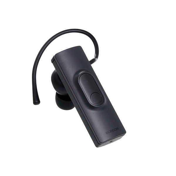 イヤホン Bluetooth ワイヤレス ヘッドセット 片耳 通話用 HD Voice Type-C充電 ブラック エレコム LBT-HSC11MPBK