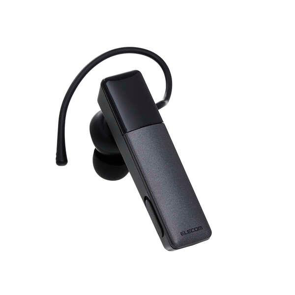 イヤホン Bluetooth ワイヤレス ヘッドセット 片耳 通話用 HD Voice Qualcomm cVc Type-C充電 エレコム ブラック LBT-HSC21MPBK