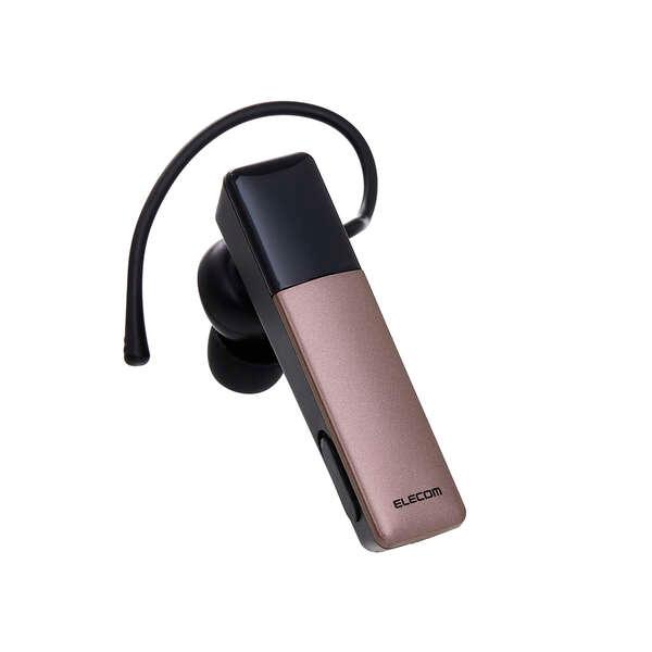 イヤホン Bluetooth ワイヤレス ヘッドセット 片耳 通話用 HD Voice Qualcomm cVc Type-C充電 エレコム カッパー LBT-HSC21MPBR