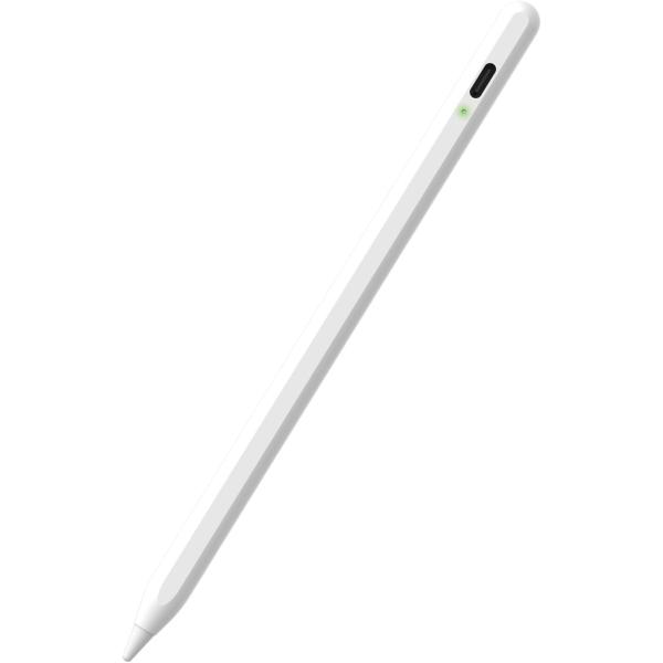 エレコム タッチぺン スタイラスペン 【iPad/iPhone/Android スマホ・タブレット各種対応】 iPad ペンシル 急速充電 タイプc充電 ホワイト P-TPACST05WH