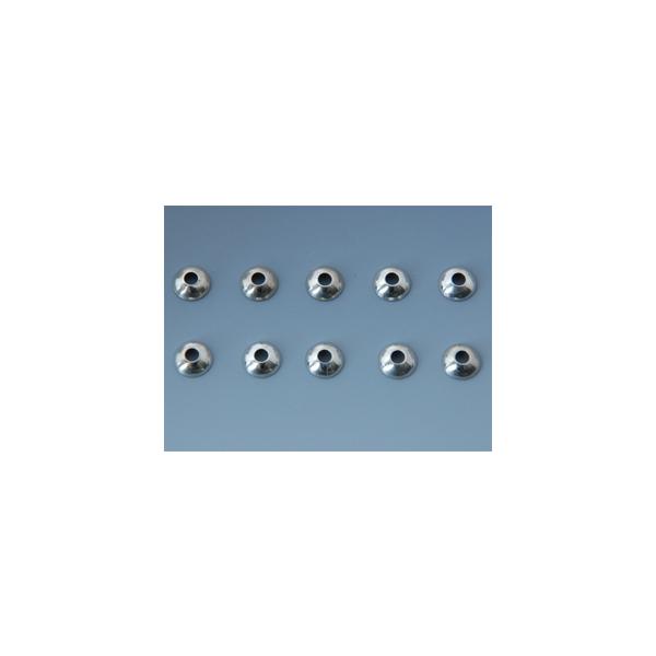 日本の部品屋　カップワッシャー 5.9×1.9H×2.2 ブラス製 シルバー　ネコポス対応商品