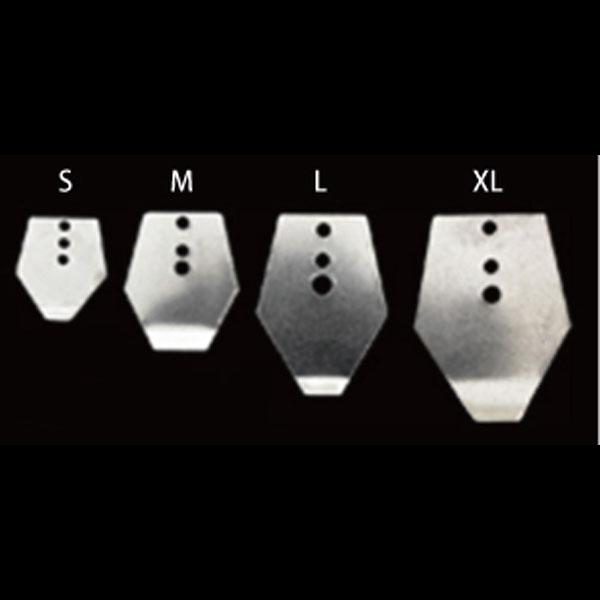 ※写真はイメージです。※【ネコポス対応商品】に関するお知らせ（画像）を必ずご確認ください。【入り数】3枚【サイズ】・S：10×15mm・M：16×20mm・L：18×25mm・XL：22×29mm