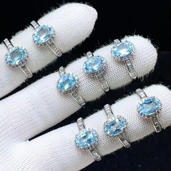 PROME 天然石 特別仕様品・限定品・再入荷不可・トパーズ・白銅指輪・フリーサイズ・P10510