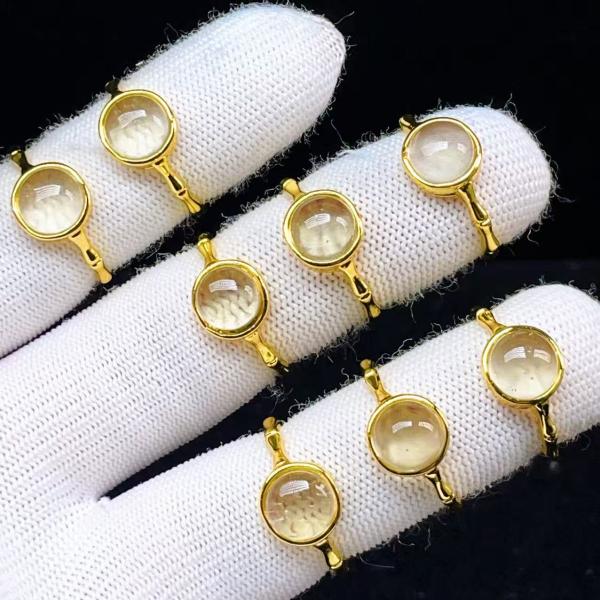 PROME 天然石 特別仕様品・限定品・再入荷不可・リビアンクラス・白銅指輪・フリーサイズ・P8782