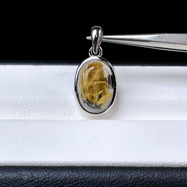 PROME 天然石 一点物・特別仕様品・太陽放射ルチル・ゴールドルチル