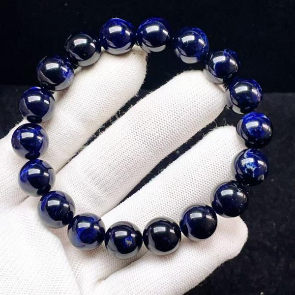 PROME 天然石【一点物】高品質・インペリアルソーダライト・アメリカ産・ブレスレット・v82258