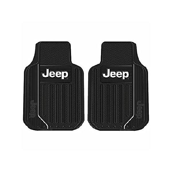 ジープ Jeep 汎用ラバーフロアマット フロント ラングラー チェロキー パトリオット