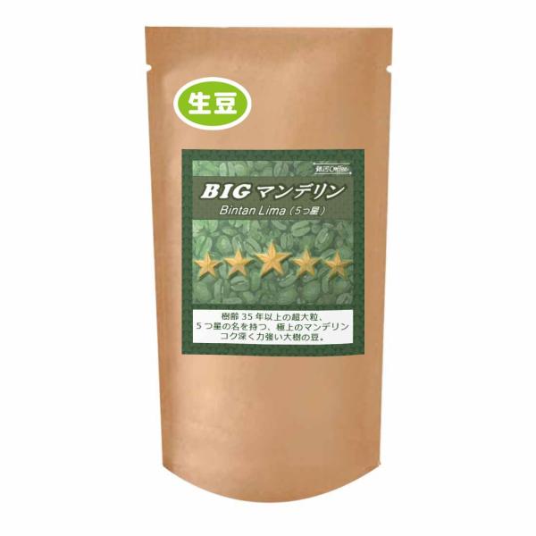 コーヒー豆 生豆 ビッグマンデリン 銀河コーヒー 250g : 銀河コーヒー