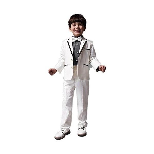 ノーブランド品 フォーマル スーツ 男の子 子供タキシード キッズ ベスト 高品質 結婚式 発表会 七五三 4点セット 小さいサイズ 子供服 Erhamah Com