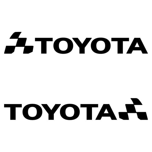 ステッカー 車 トヨタ Toyota かっこいい チェッカー フラッグ スポーツ メーカー ロゴ 左右反転 セット Buyee Buyee 日本の通販商品 オークションの代理入札 代理購入