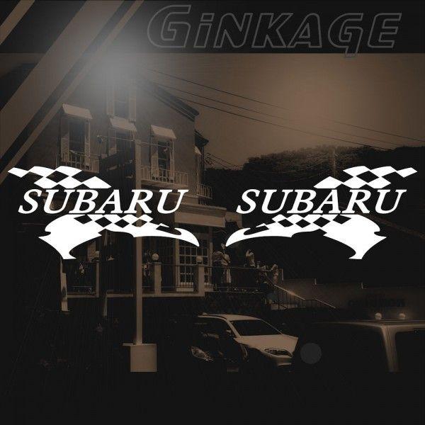 Subaru スバル レーシング チェッカーフラッグエンブレム 車 ステッカー メーカー名入り カー ステッカー シール 左右反転ツインセット Buyee Buyee Japanese Proxy Service Buy From Japan Bot Online