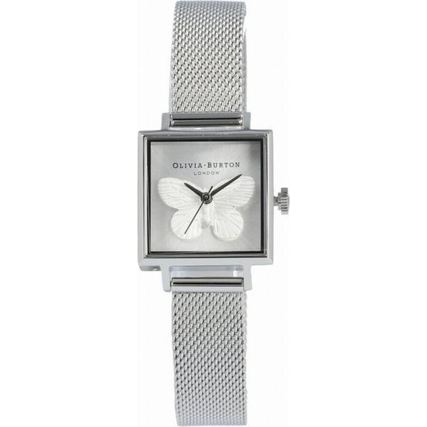 腕時計 レディース オリビアバートン Olivia Burton 蝶 縦横23mm クォーツ 四角形 ステンレスベルト シルバー シルバー色 1oqob16mb15 1oqob16mb15 ファッションセンター銀ラグ 通販 Yahoo ショッピング
