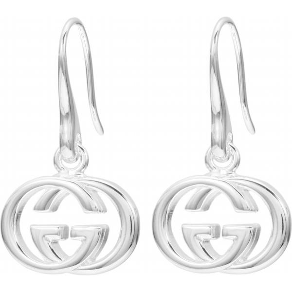 GUCCI ピアス(両耳) GUCCI グッチ ダブルG フラワー 両耳 ピアス シルバー