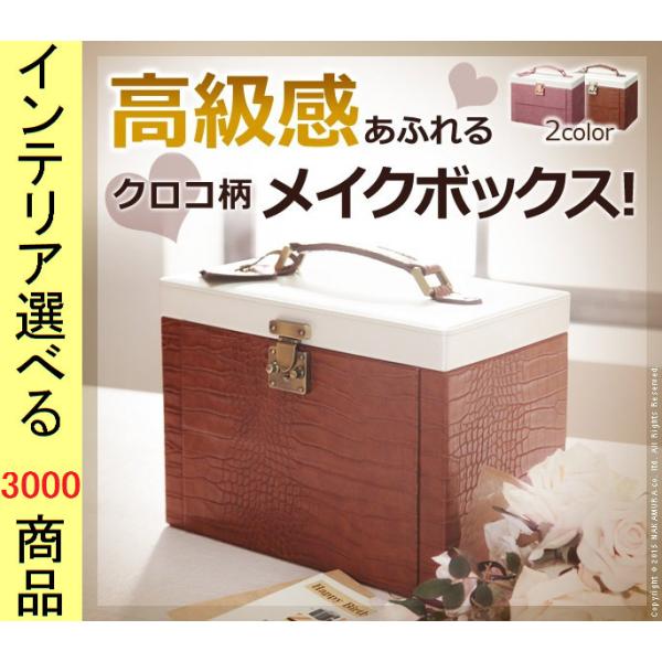 本日大特価‼️【新品】メイクボックスブラック高級クロコダイル ginlux-don_a0800028
