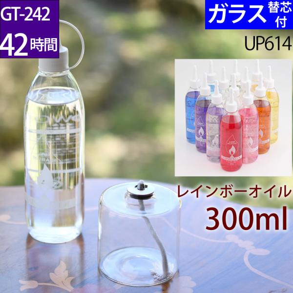 ハーバリウムランプのワークショップに好評のいやなにおいのしないムラエレインボーオイルとお手軽サイズのガラスタンク（オイルランプ）のセットです。ギフトボックス入りのアレンジセットです。ハーバリウムボトルのオイルランプ式で、レインボーオイルの輝...