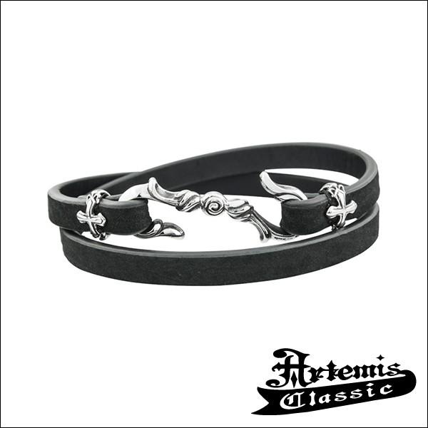 アルテミスクラシック ブレスレット メンズ ブランド ブレスレット レザー 革 クロス 正規取扱店 Ac Acb0101 アルテミスクラシック メンズブレスレット Ac Acb0101 新宿銀の蔵 クロス Sフック ステンレス 年中無休 一部即日発送 純正 オンライン販売