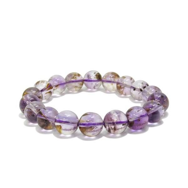 WARRENSLOVE　量子ベルト（Purple　紫）ブレスレット 天然石アクセサリー ブレス 希少石 紫水晶 2月 誕生石 慈愛