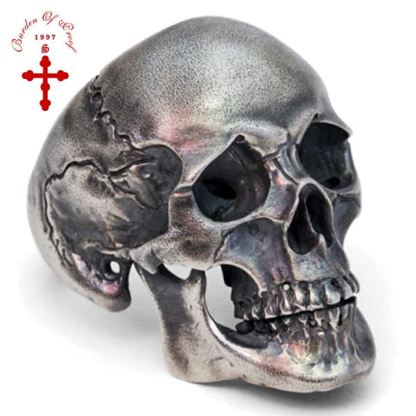 BURDEN OF PROOF The skull ring SV925 リング 指輪 11〜23号 シルバー 925 スカル ドクロ 髑髏 骸骨 頭蓋骨 立体 リアル シルバーリング メンズ 男性 爆買