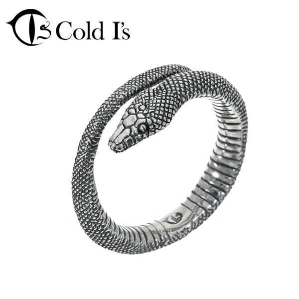 Cold I's アルバーティスパイソン 巻きつき リング 10〜25号 シルバー925 指輪 シルバーアクセサリー ニシキヘビ ヘビ 蛇 スネーク パイソン ボア 爆買