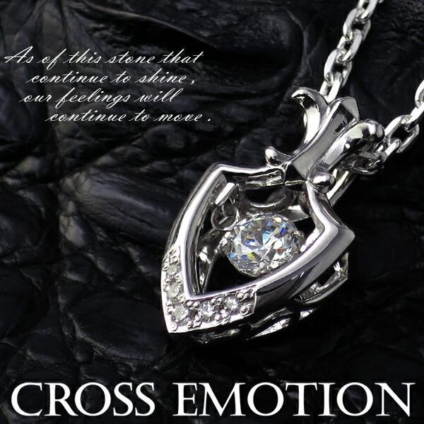 ネックレス メンズ シルバー 盾 紋章 ダンシングストーン ブランド