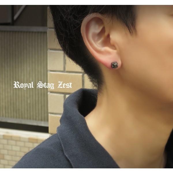 ピアス ブランド メンズ 黒 ブラック スクエア スタッズ ジルコニア 片耳 おしゃれ 1p シルバー925 人気 男性 プレゼント Dejapan 手数料０円で日本の商品を購買代行 落札代行