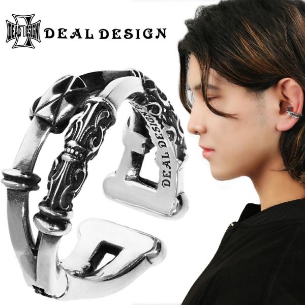 DEAL DESIGN 3Way イヤカフ ： レイヤード KG 1P 片耳用 イヤーカフ シルバー シルバー925 ノンホールピアス ノンホール イヤリング イヤークリップ 爆買