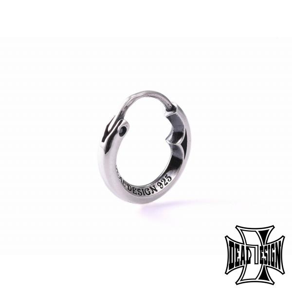 DEAL DESIGN ディールデザイン クローズファングフープ ピアス 1P 片耳用 シルバーピアス 耳飾り シルバー925 シルバーアクセサリー 銀 SV925 爆買