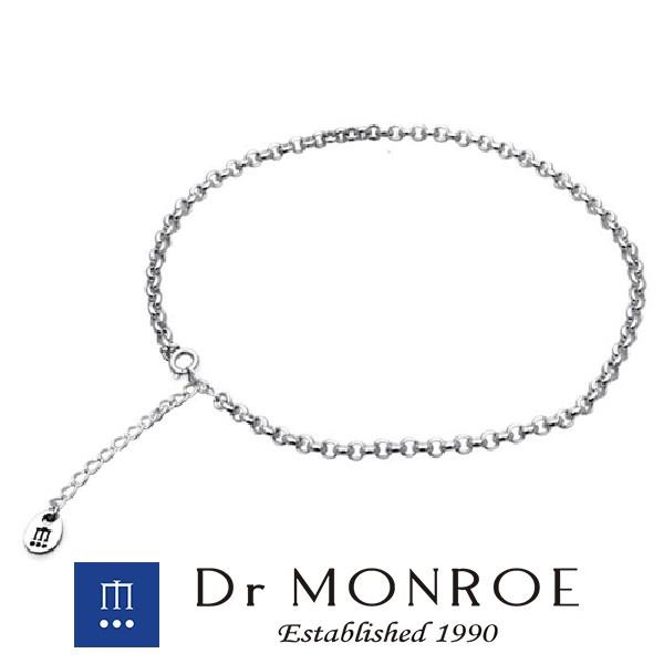 ドクターモンロー アンクレット メンズ ブランド シルバー シンプル モード スタイリッシュ チェーン 鎖 ロゴ Dr MONROE 人気