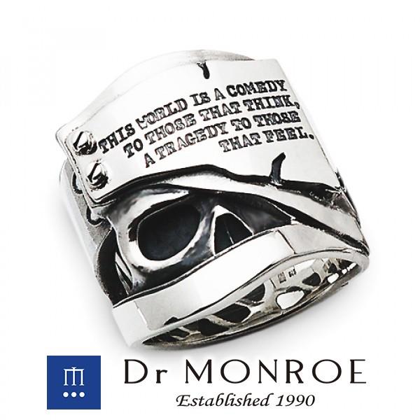 Dr. MONROE ドクターモンロー　スカル　リング　18k加工　22号 楽天市場】Dr MONROE ドクターモンロー 18金 メッセージスカル